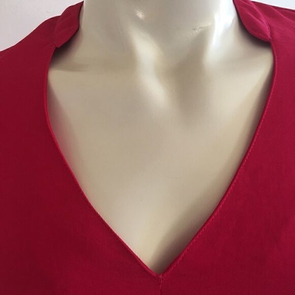 Gabrielle Union Dark fushia Pink Chiffon knot tie - Picture 2 of 5